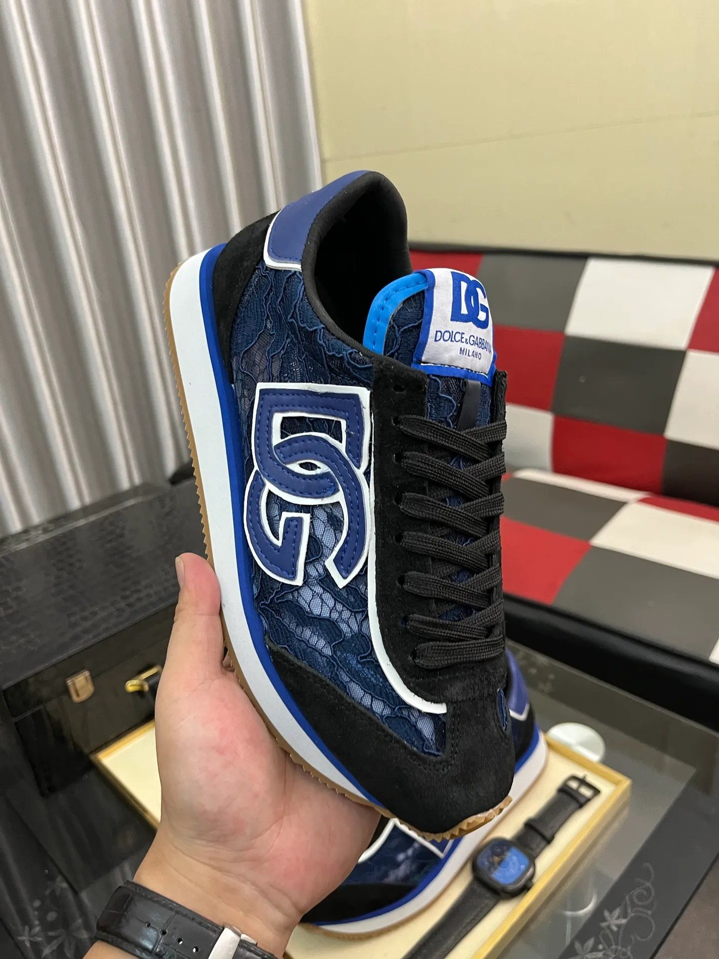 Men's men's shoes 💰438⌚️⌚️【DG～】couple casual shoes 2025z cabinet sales simultaneously 🔶Size: 36-46 #️⃣ 🔷1 color🔜The upper is made of multi-material splicing➕Mesh lining, comfortable and breathable, sole: original comfortable and wear-resistant outsole, ⚠️real thing📱photographed🎬real thing is better📢📢📢